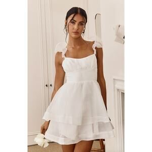 Selfie Leslie White Mini Dress